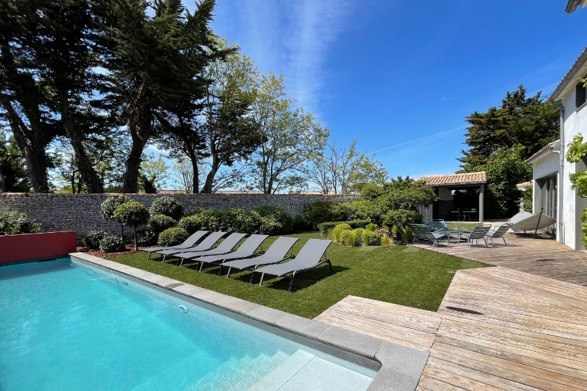 Villa Mélo Ré : piscine chauffée au Bois-Plage-en-Ré